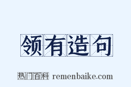领有造句是什么意思的图片